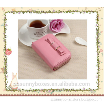 Fashion Promotional Leather Customized Logo money clip with spring